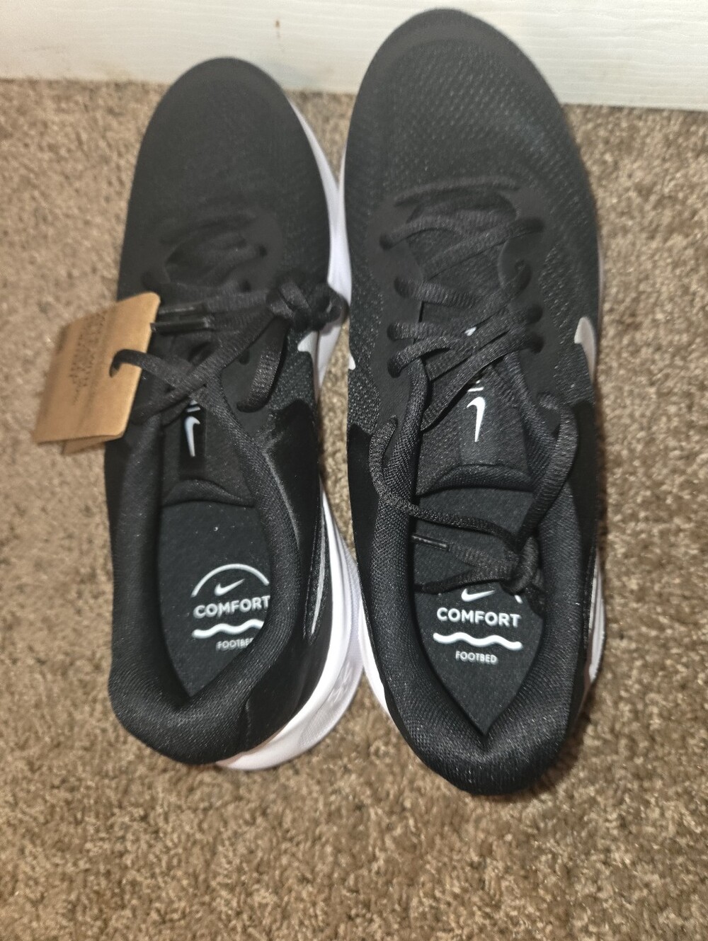 New Nike Revolution 7 Men’s Black and White  Running Shoes  Size 11 FB2207-001 - Picture 8 of 11